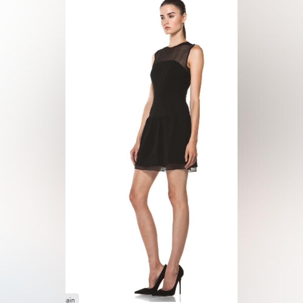 Diane von Furstenberg black cocktail dress. Size 8.